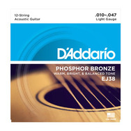 DAddario Saiten Western EJ38 Phosphor Bronze, 12 String