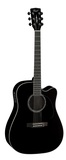 Cort MR710F Black Westerngitarre