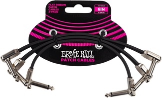 Ernie Ball Patchkabel flach EB6221 15cm 3er Pack