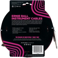 Ernie Ball Instrumentenkabel EB6062 7,62m schwarz/rot