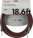 Fender Professional Series Red Tweed Kabel 5,5m Winkel